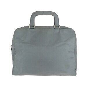 Prada Logo Nylon Shoulder Handbag Tessuto Gray Triangle Plate